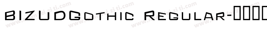 BIZUDGothic Regular字体转换